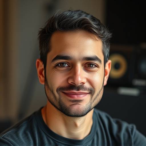 Foto de Marcelo Oliveira, assistente de áudio
