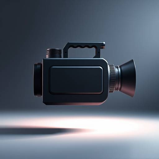 Ícone de câmera de vídeo representando produäão de vídeo